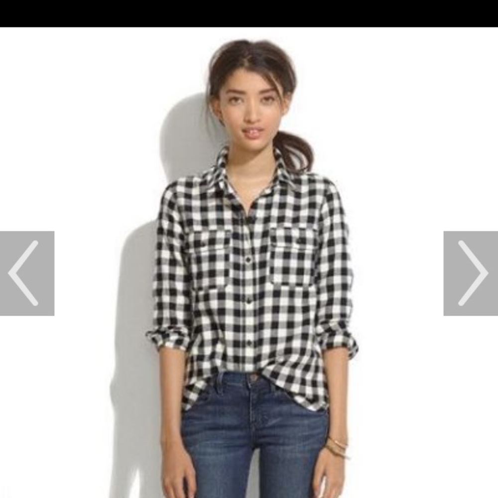 Madewell buffalo check flannel